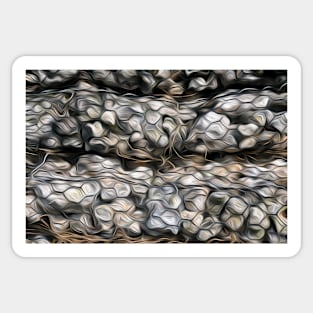 Rock gabions oil paint effect Sticker